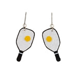 Leather Pickleball Earrings