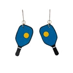 Leather Pickleball Earrings