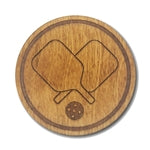 Pickleball Wood Drink Coasters