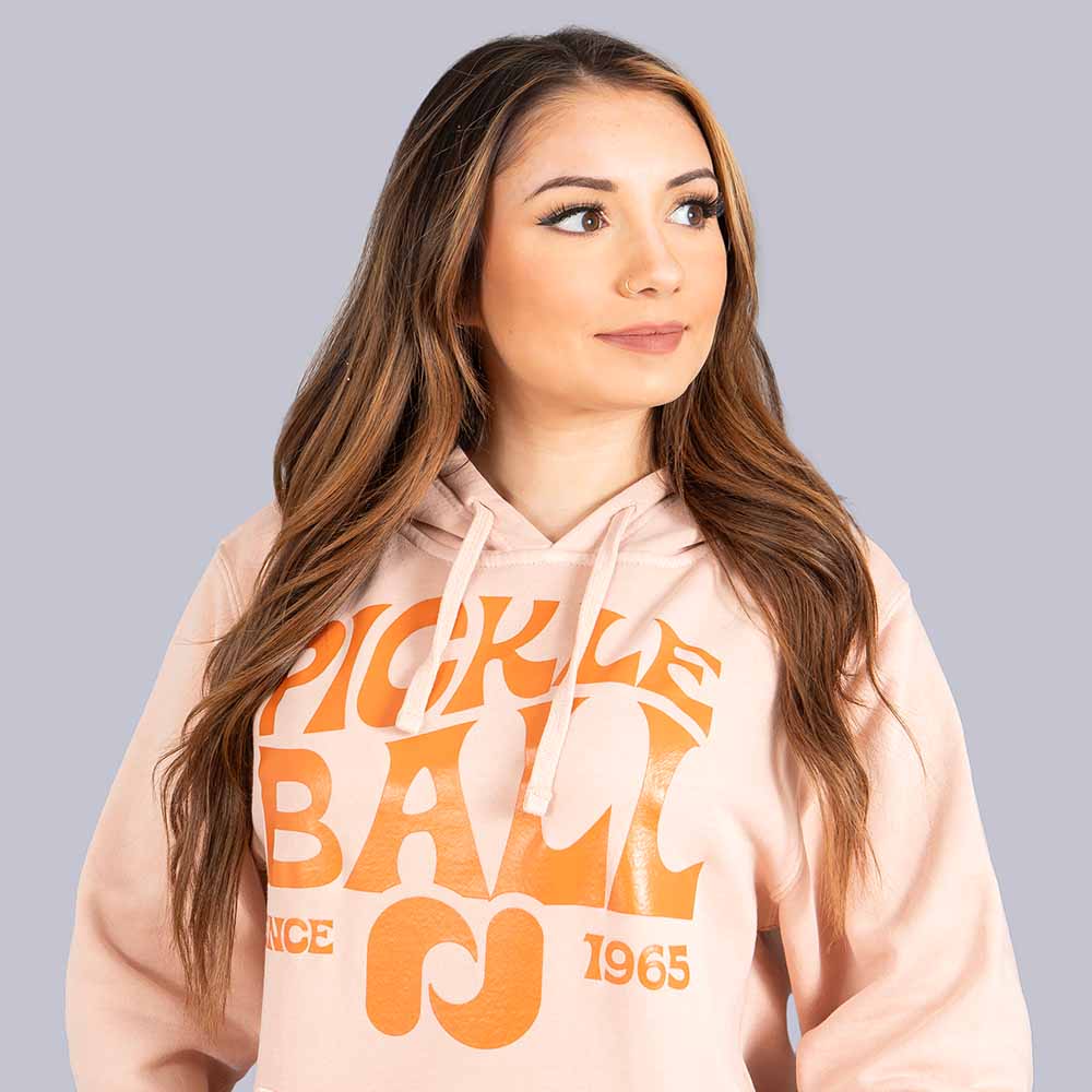 Heritage Pickle-ball Groovy Front Logo Hoodie - Unisex