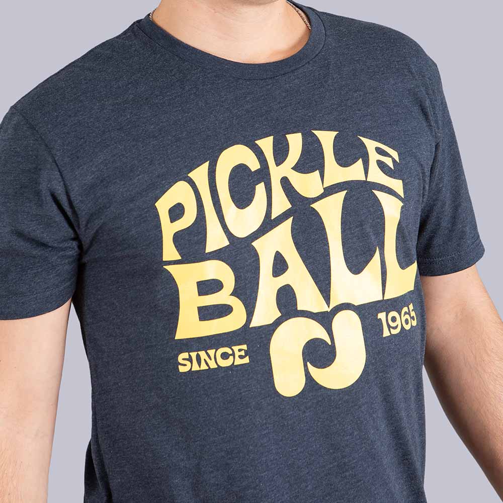 Heritage Pickle-ball Groovy Front Logo T-Shirt - Unisex