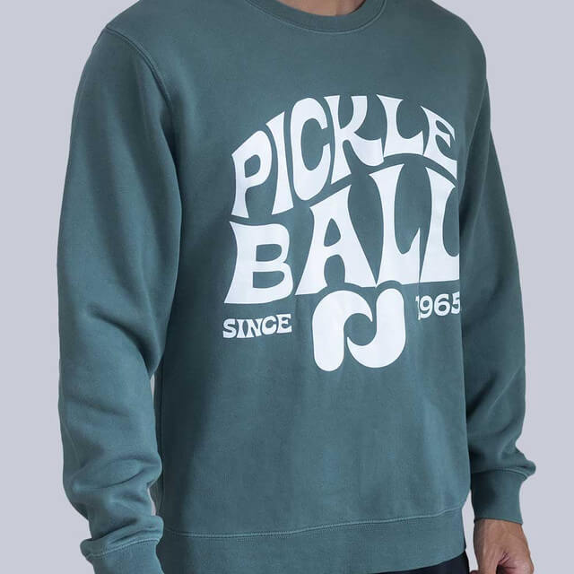 Heritage Pickle-ball Groovy Crew Neck Sweatshirt - Unisex