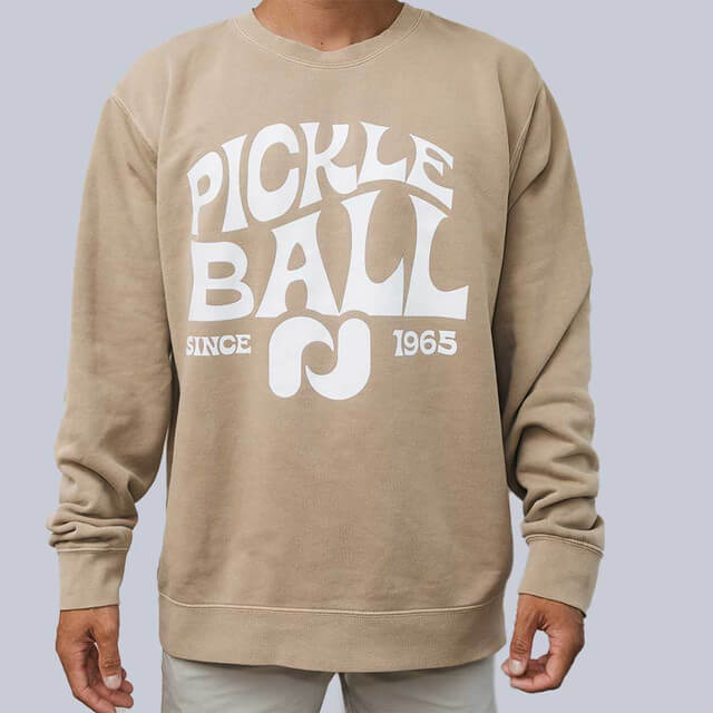 Heritage Pickle-ball Groovy Crew Neck Sweatshirt - Unisex