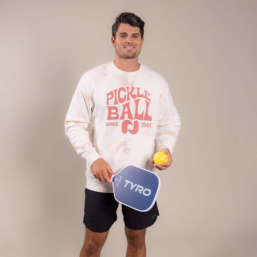 Heritage Pickle-ball Groovy Crew Neck Sweatshirt - Unisex