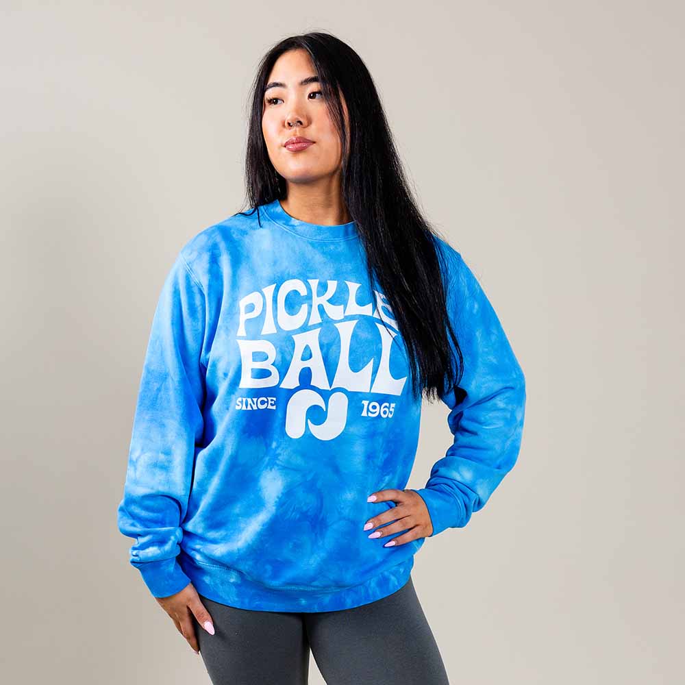 Heritage Pickle-ball Groovy Crew Neck Sweatshirt - Unisex