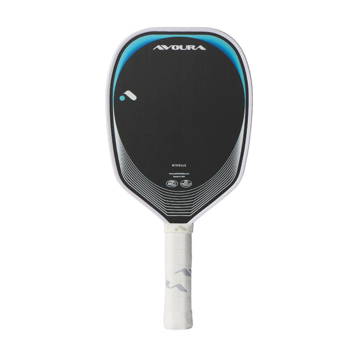 Avoura Rivelle 13mm Raw Carbon Fiber Pickleball Paddle