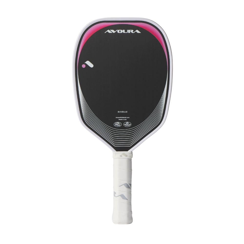 Avoura Rivelle 13mm Raw Carbon Fiber Pickleball Paddle