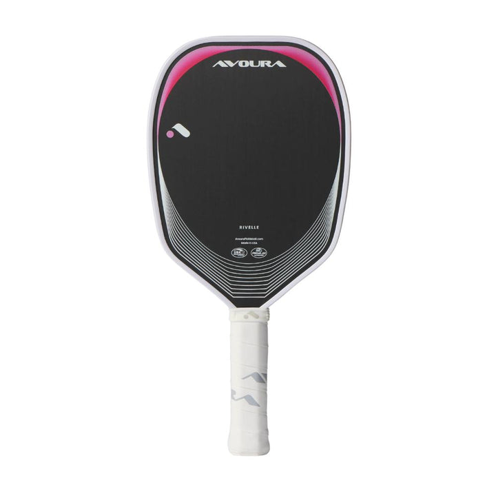 Avoura Rivelle 13mm Raw Carbon Fiber Pickleball Paddle