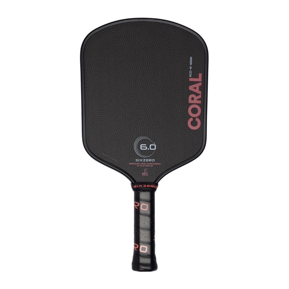 Six Zero Coral 16mm Widebody Pickleball Paddle