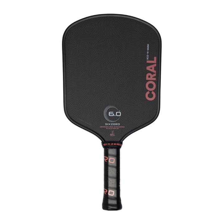 Six Zero Coral 16mm Widebody Pickleball Paddle