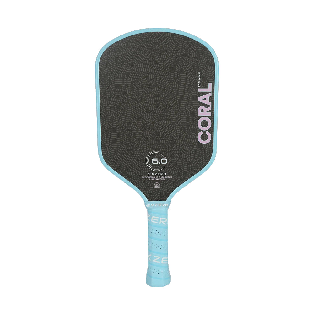 Six Zero Coral 16mm Hybrid Pickleball Paddle