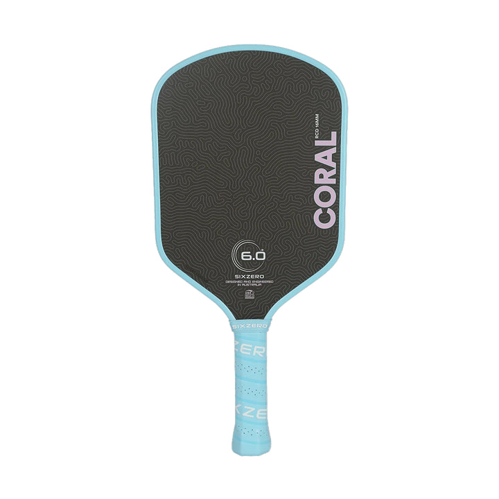 Six Zero Coral 16mm Hybrid Pickleball Paddle