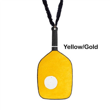 Leather Pickleball Ornament