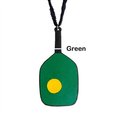 Leather Pickleball Ornament