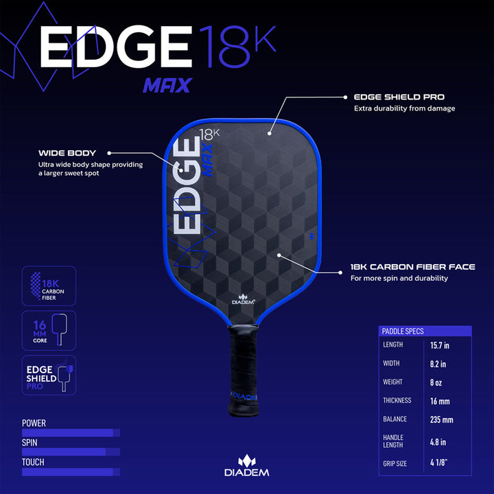 Diadem 18K Max Pickleball Paddle