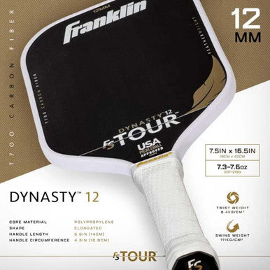 Franklin FS Tour Featherweight Series Dynasty 12mm Pickleball Paddle