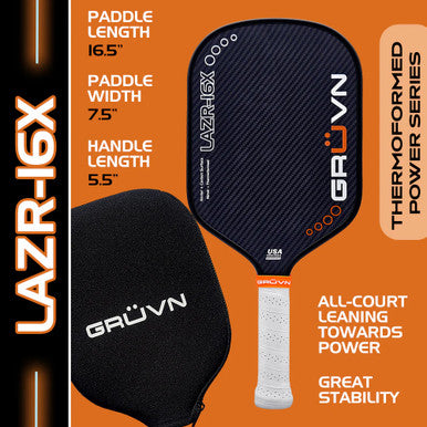 GRUVN LAZR-16X Pickleball Paddle