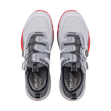 HEAD Motion Pro BOA Pickleball Shoe - Men's - Light Grey/Red