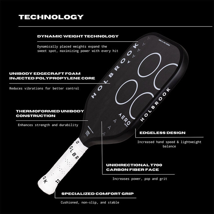 Holbrook Aero S 16mm Pickleball Paddle