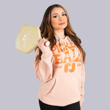 Heritage Pickle-ball Groovy Front Logo Hoodie - Unisex
