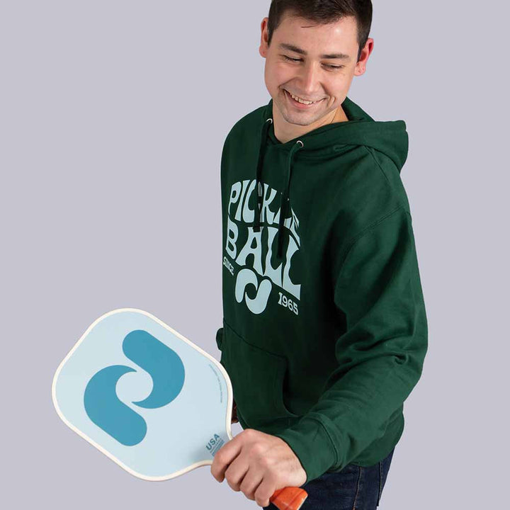 Heritage Pickle-ball Groovy Front Logo Hoodie - Unisex