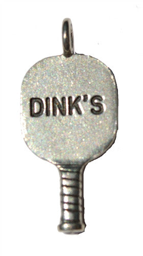 Pewter Pickleball Charm