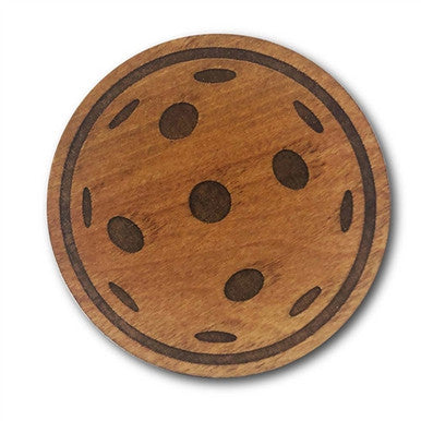 Pickleball Wood Drink Coasters