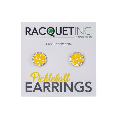 Adorable Yellow Pickleball Earrings