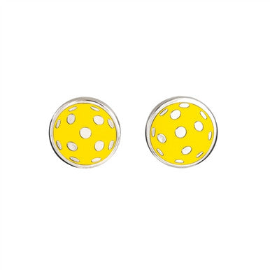 Adorable Yellow Pickleball Earrings