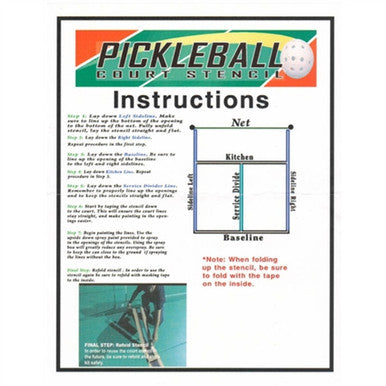 Pickleball Court Stencil