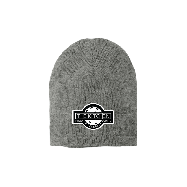 Port & Company Fleece-Lined Beanie Cap - Kitchen Patch (Black/White)