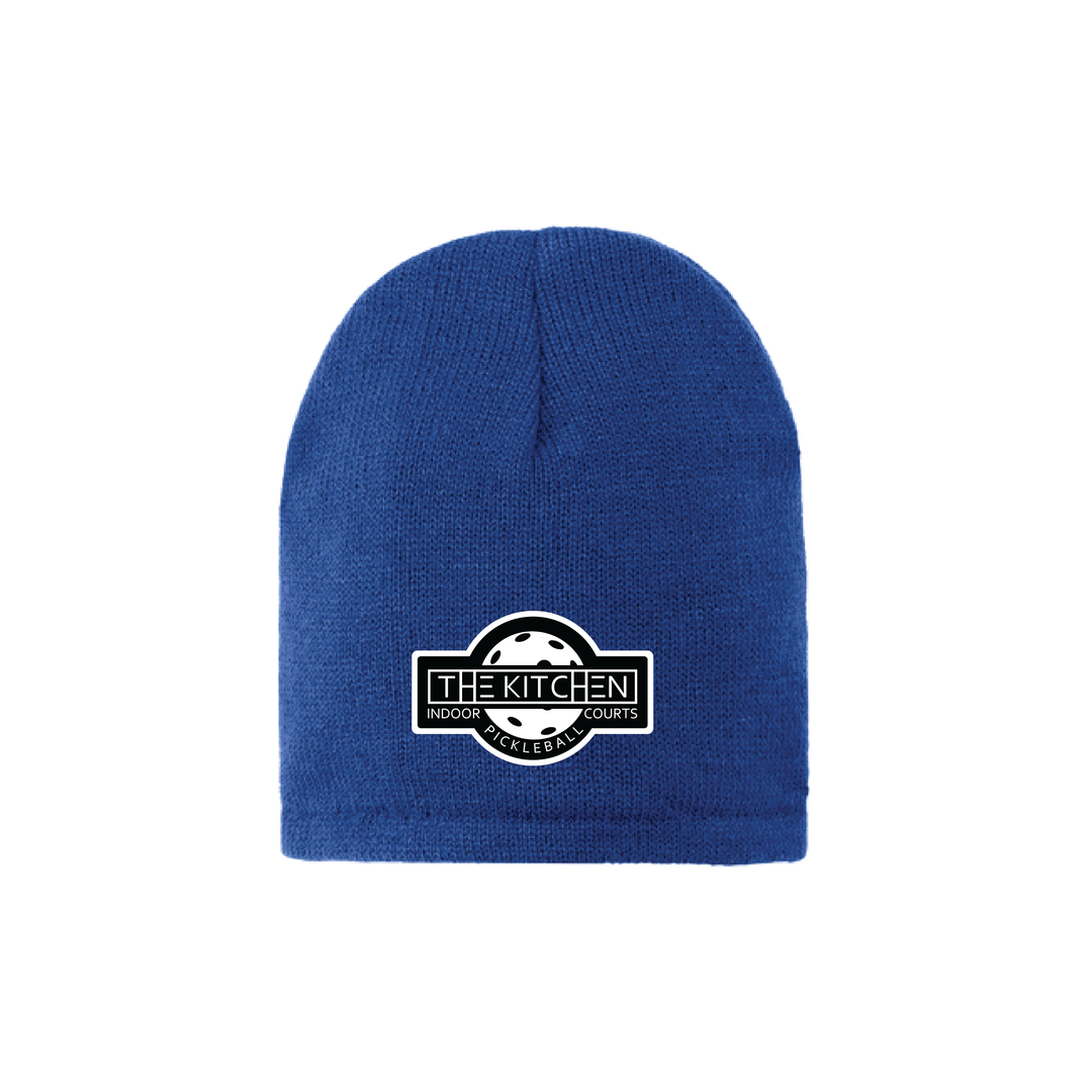 Port & Company Fleece-Lined Beanie Cap - Kitchen Patch (Black/White)