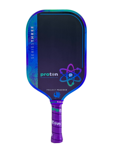 Proton Series Three Project Peacock 15mm Elongated Pickleball Paddle