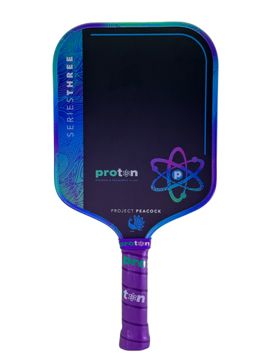 Proton Series Three Project Peacock 13mm Elongated Pickleball Paddle