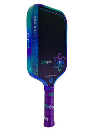 Proton Series Three Project Peacock 13mm Elongated Pickleball Paddle