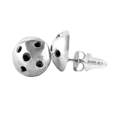 Sterling Silver Pickleball Earrings